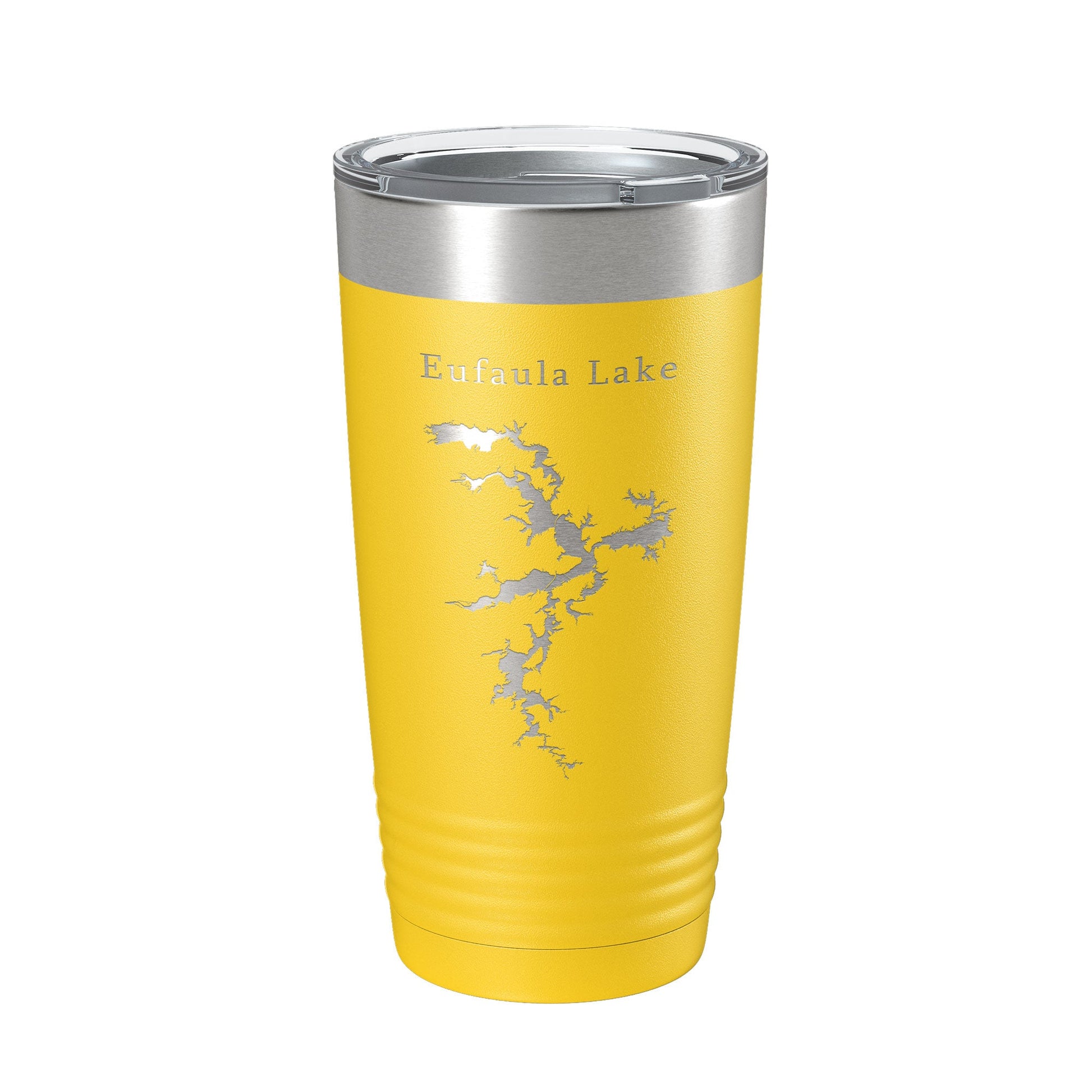 Eufaula Lake Map Tumbler Travel Mug Insulated Laser Engraved Coffee Cup Oklahoma 20 oz-4