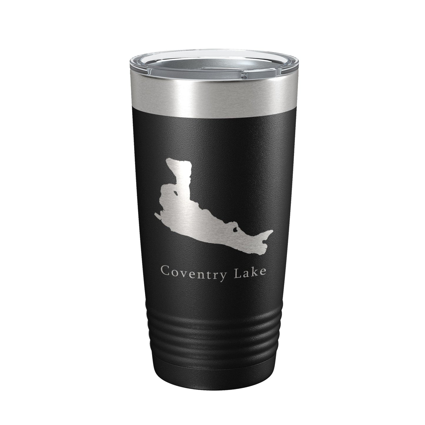 Coventry Lake Map Tumbler Travel Mug Insulated Laser Engraved Coffee Cup Connecticut 20 oz-5
