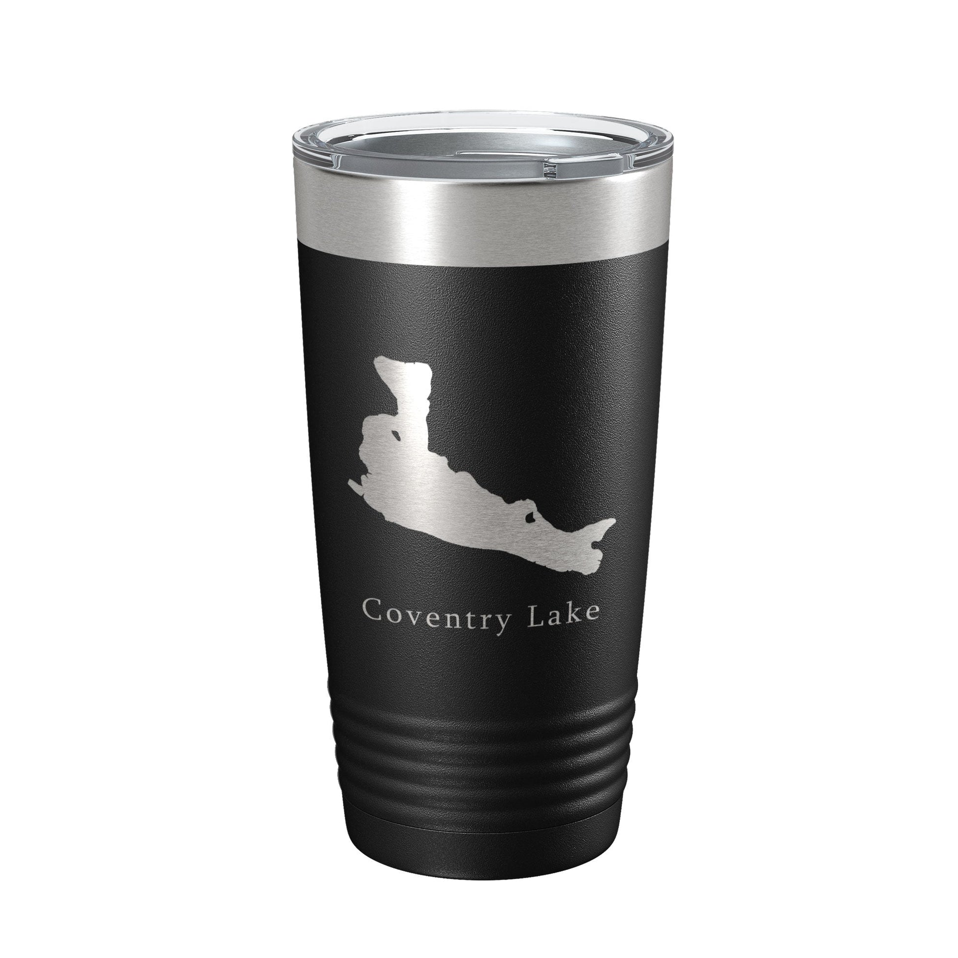 Coventry Lake Map Tumbler Travel Mug Insulated Laser Engraved Coffee Cup Connecticut 20 oz-5