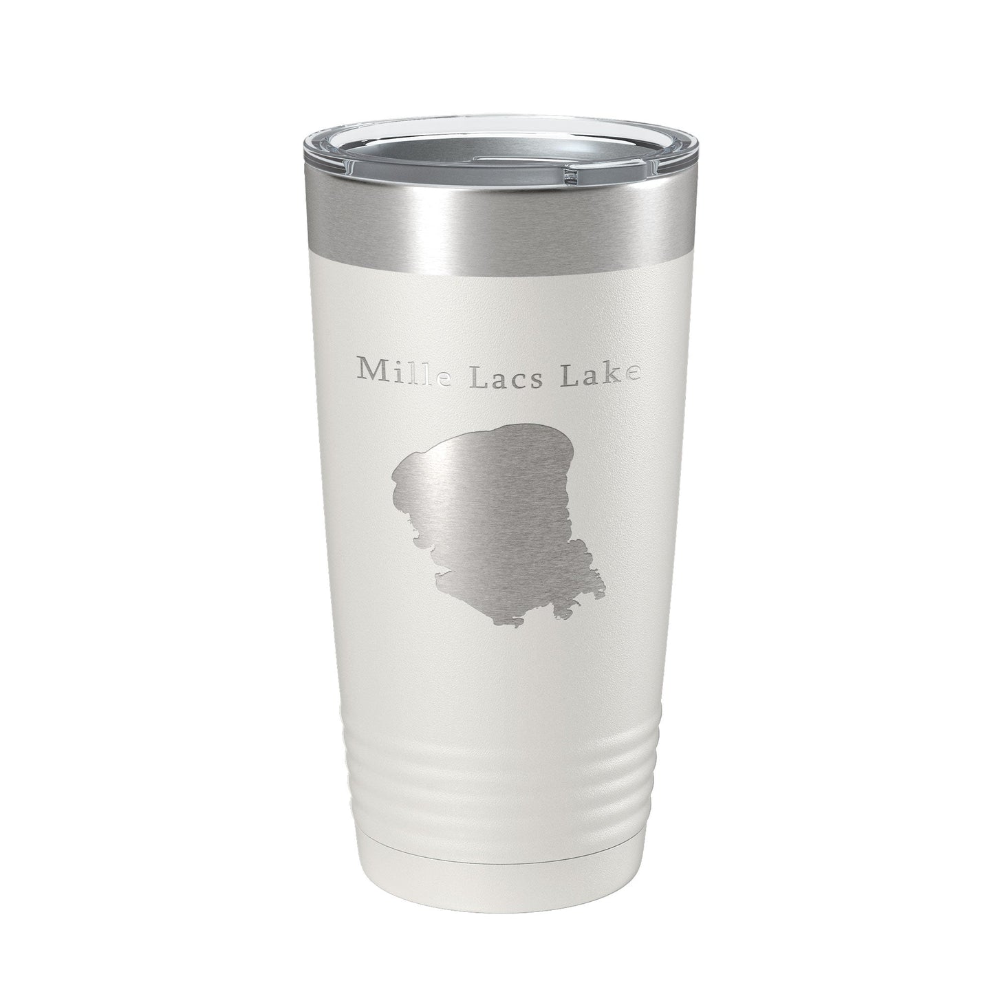 Mille Lacs Lake Map Tumbler Travel Mug Insulated Laser Engraved Coffee Cup Minnesota 20 oz-1
