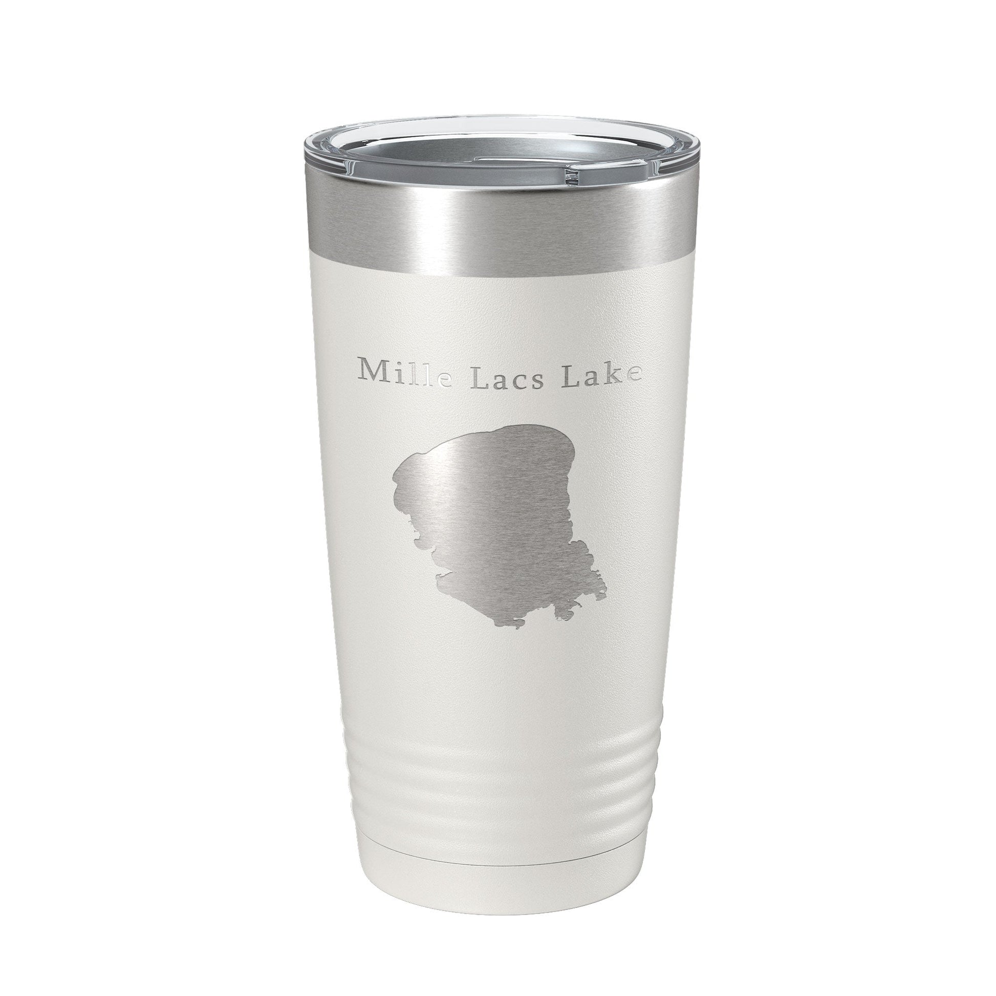 Mille Lacs Lake Map Tumbler Travel Mug Insulated Laser Engraved Coffee Cup Minnesota 20 oz-1