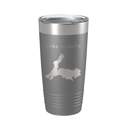 Lake Isabella Map Tumbler Travel Mug Insulated Laser Engraved Coffee Cup California 20 oz-16