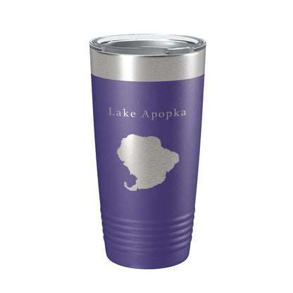 Lake Apopka Map Tumbler Travel Mug Insulated Laser Engraved Coffee Cup Florida 20 oz-15