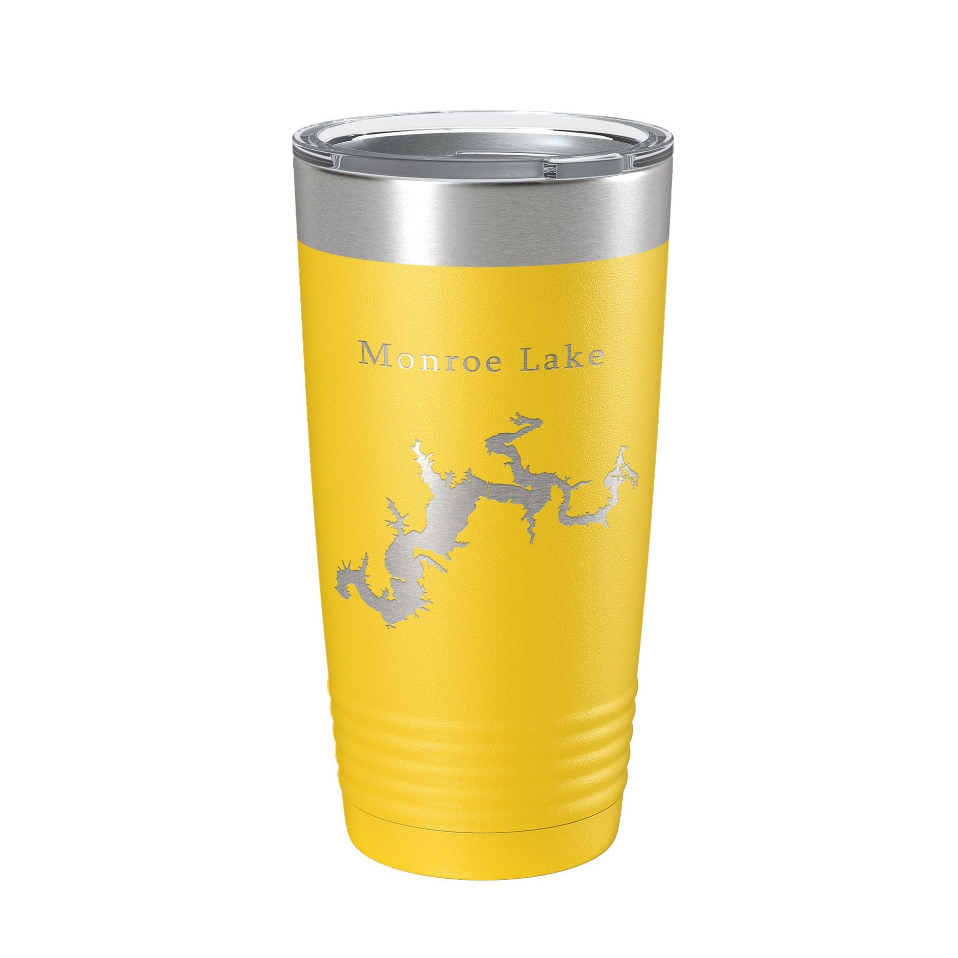 Monroe Lake Map Tumbler Travel Mug Insulated Laser Engraved Coffee Cup Indiana 20 oz-4
