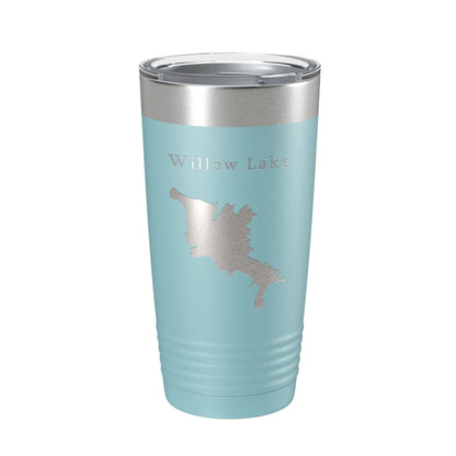 Willow Creek Lake Map Tumbler Travel Mug Insulated Laser Engraved Coffee Cup Arizona 20 oz-13