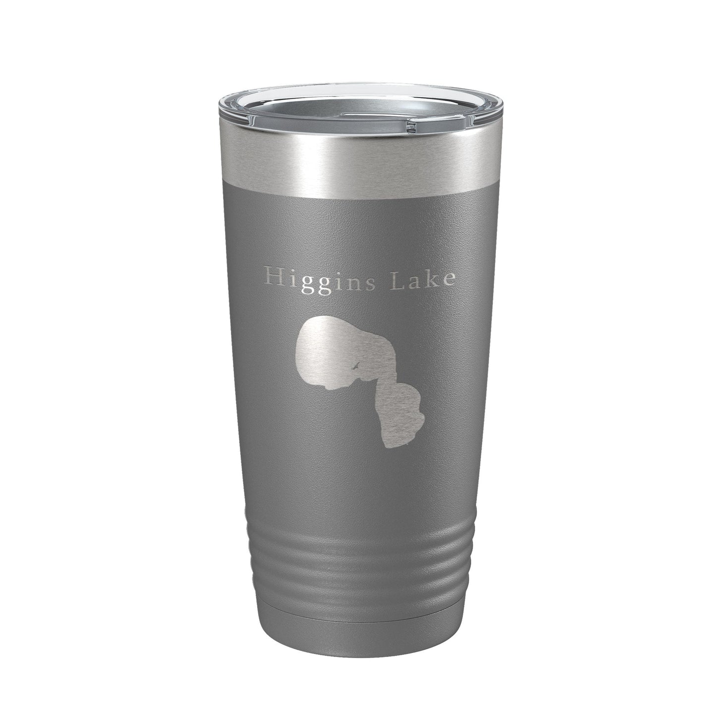 Higgins Lake Map Tumbler Travel Mug Insulated Laser Engraved Coffee Cup Michigan 20 oz-16