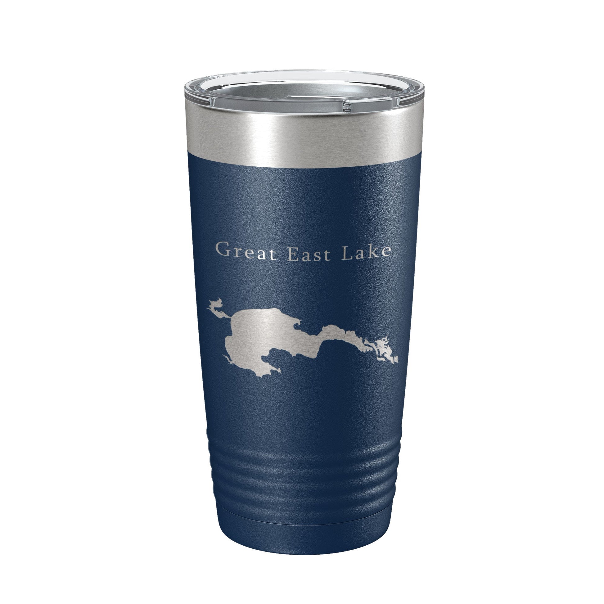 Great East Lake Map Tumbler Travel Mug Insulated Laser Engraved Coffee Cup Maine New Hampshire 20 oz-2