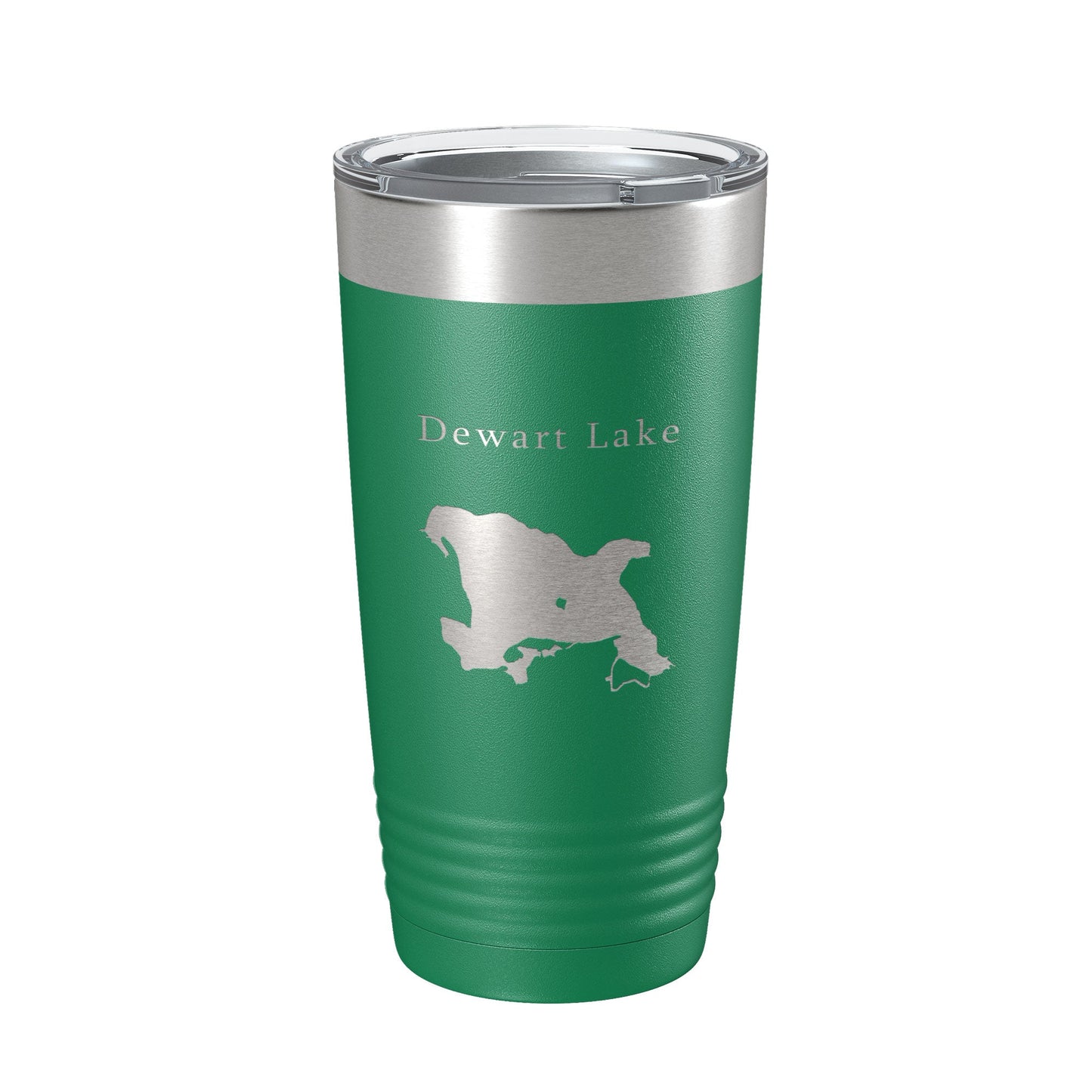Dewart Lake Map Tumbler Travel Mug Insulated Laser Engraved Coffee Cup Indiana 20 oz-9