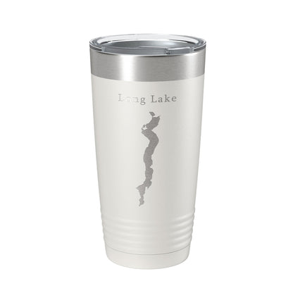 Long Lake Map Tumbler Travel Mug Insulated Laser Engraved Coffee Cup Minnesota 20 oz-7