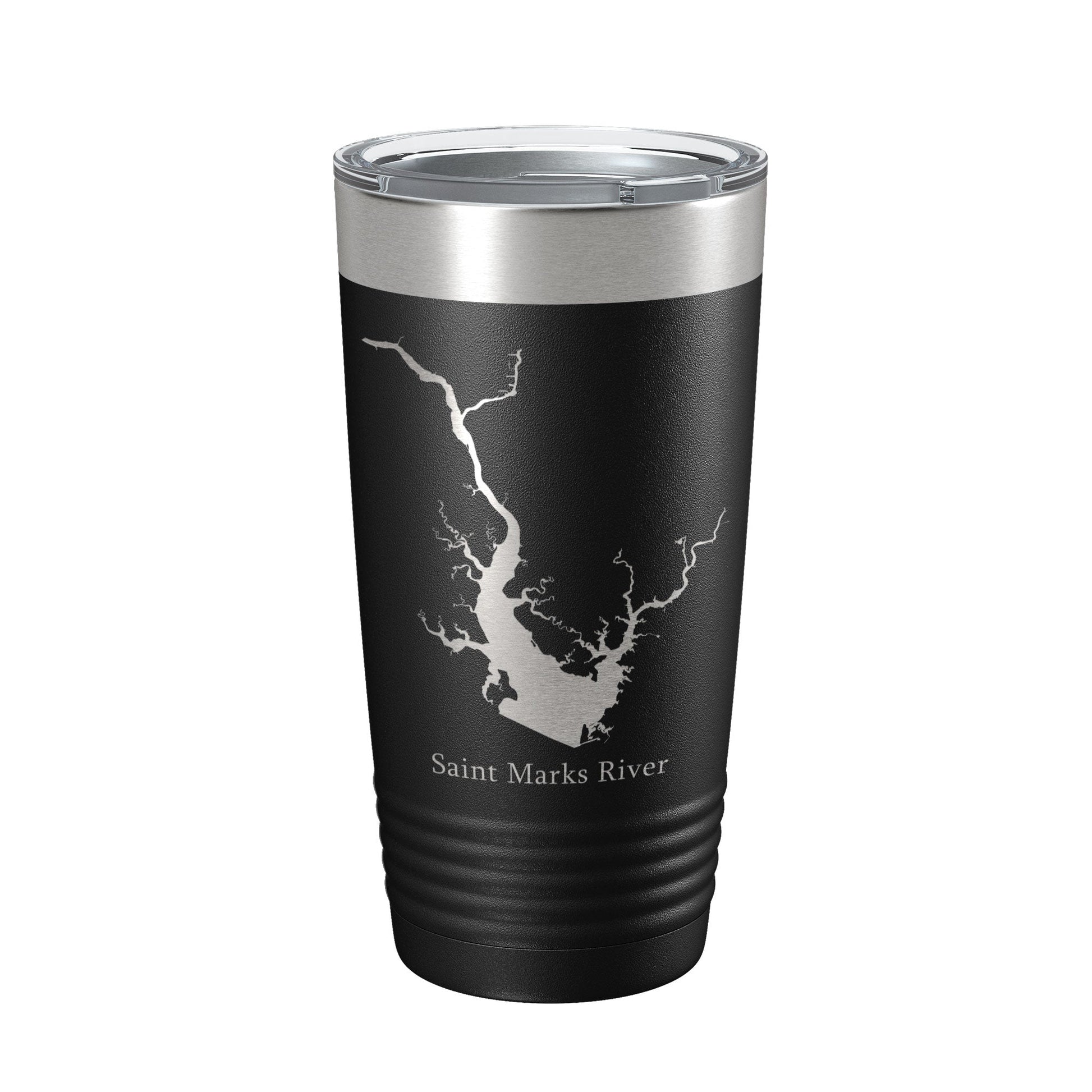 St. Marks River FL Map Tumbler Travel Mug Insulated Laser Engraved Coffee Cup Apalachee Bay Florida Saint 20 oz-5