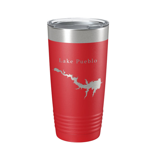 Lake Pueblo Map Tumbler Travel Mug Insulated Laser Engraved Coffee Cup Colorado 20 oz-10