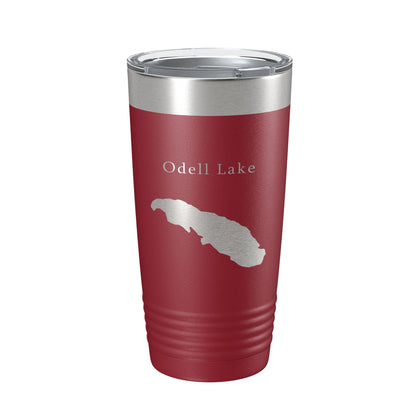 Odell Lake Map Tumbler Travel Mug Insulated Laser Engraved Coffee Cup Oregon 20 oz-18