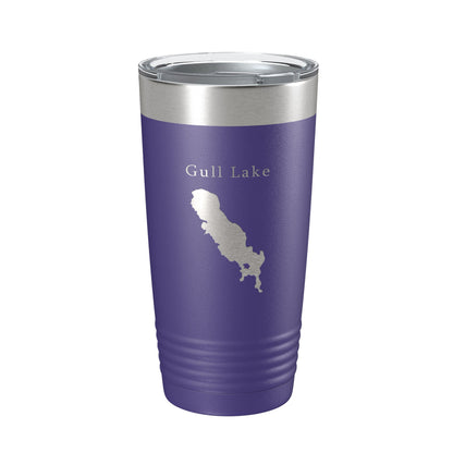 Gull Lake Map Tumbler Travel Mug Insulated Laser Engraved Coffee Cup Michigan 20 oz-15