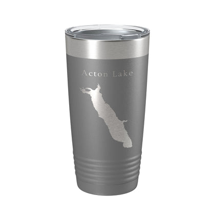 Acton Lake Hueston Woods Map Tumbler Travel Mug Insulated Laser Engraved Coffee Cup Ohio 20 oz-16