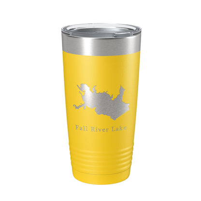 Fall River Lake Map Tumbler Travel Mug Insulated Laser Engraved Coffee Cup Kansas 20 oz-4