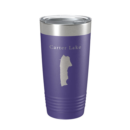 Carter Lake Map Tumbler Travel Mug Insulated Laser Engraved Coffee Cup Colorado 20 oz-15