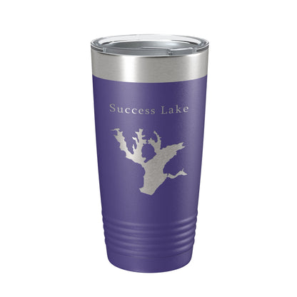 Success Lake Map Tumbler Travel Mug Insulated Laser Engraved Coffee Cup California 20 oz-15
