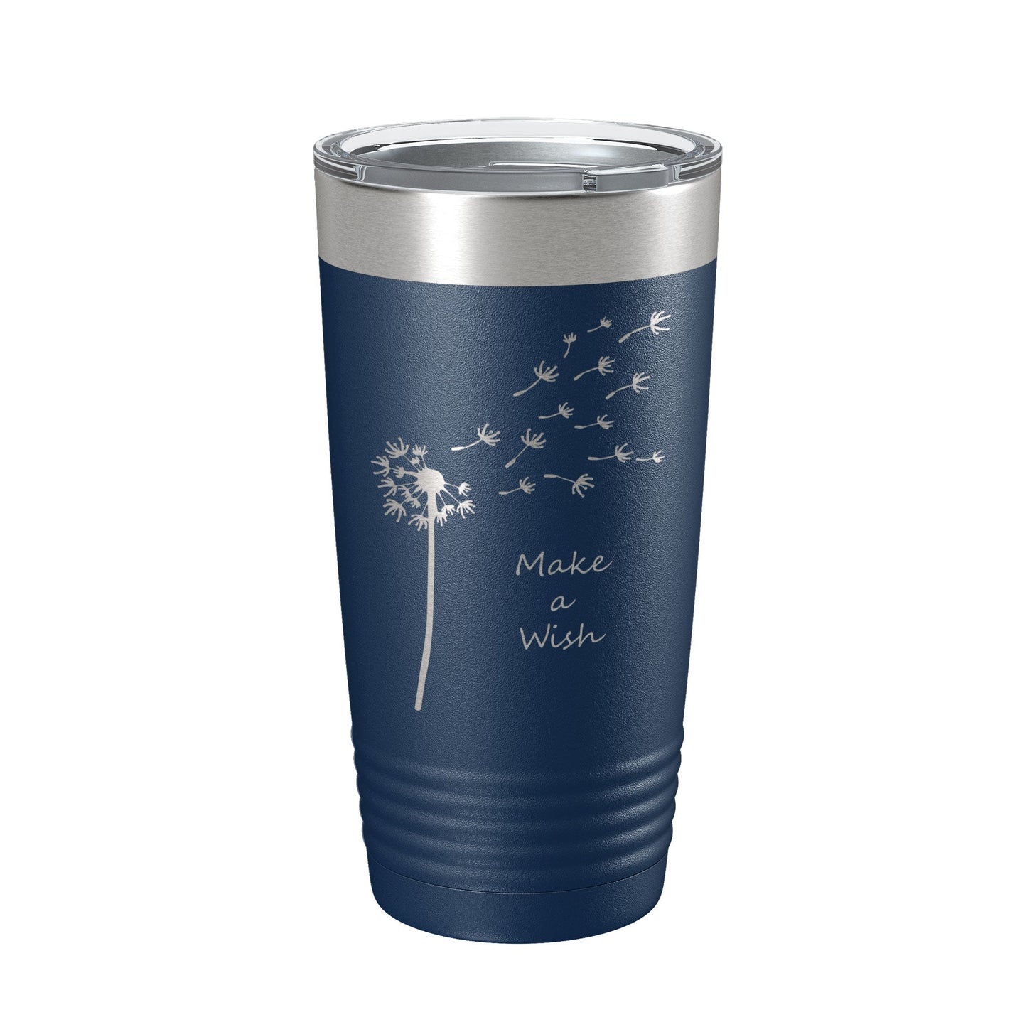 Dandelion Make A Wish Tumbler Travel Mug Gift Mom Daughter Her Women Girls Insulated Laser Engraved Coffee Cup 20 oz-8