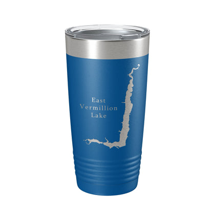 East Vermillion Lake Map Tumbler Travel Mug Insulated Laser Engraved Coffee Cup South Dakota 20 oz-6