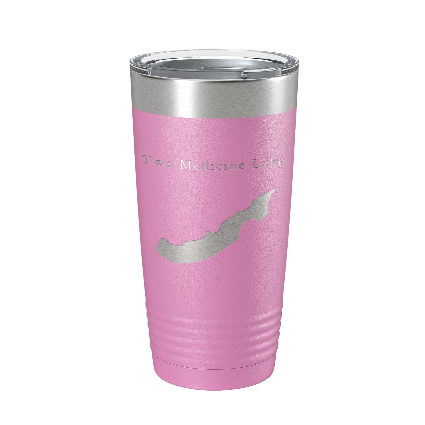 Two Medicine Lake Map Tumbler Travel Mug Insulated Laser Engraved Coffee Cup Montana 20 oz-14