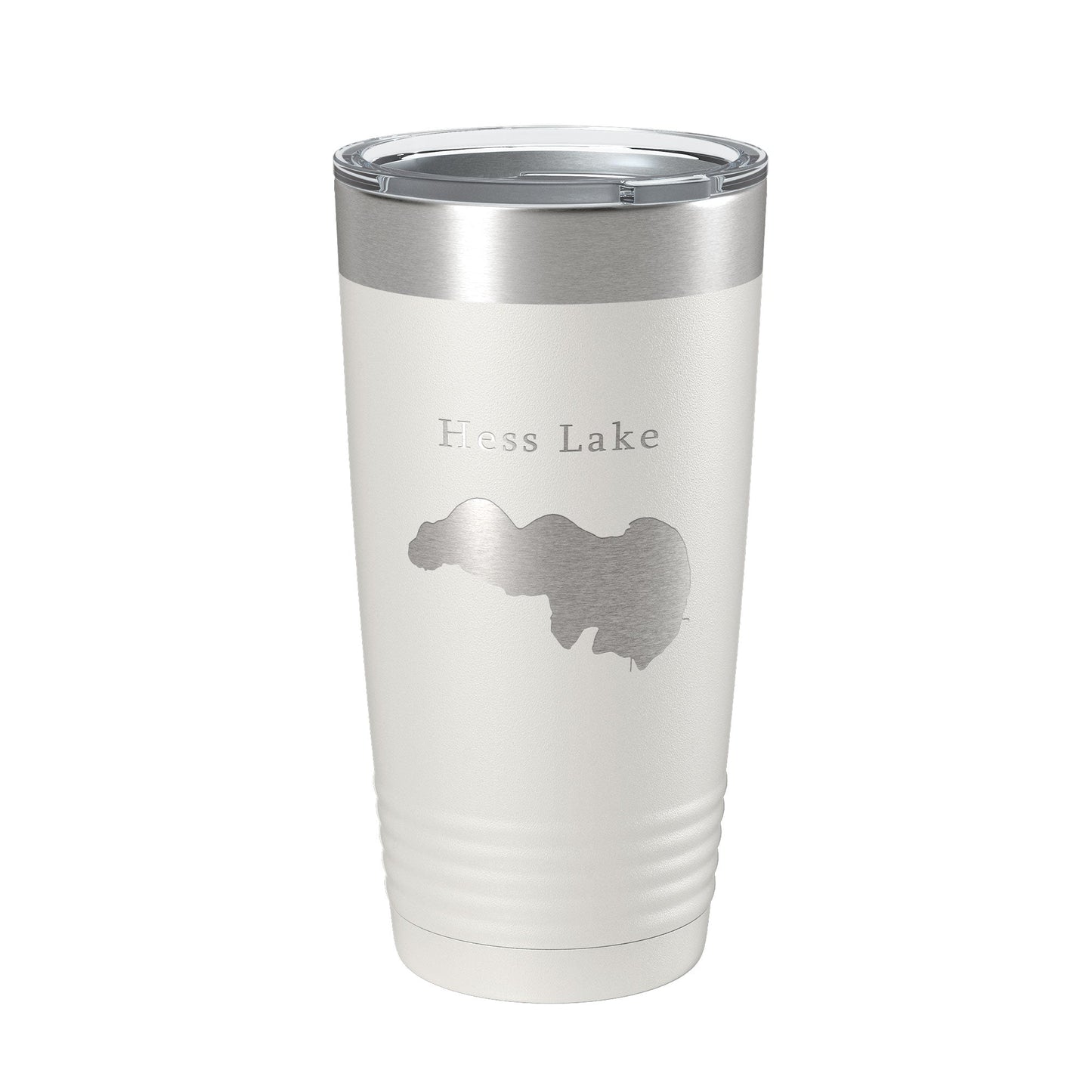Hess Lake Map Tumbler Travel Mug Insulated Laser Engraved Coffee Cup Michigan 20 oz-1