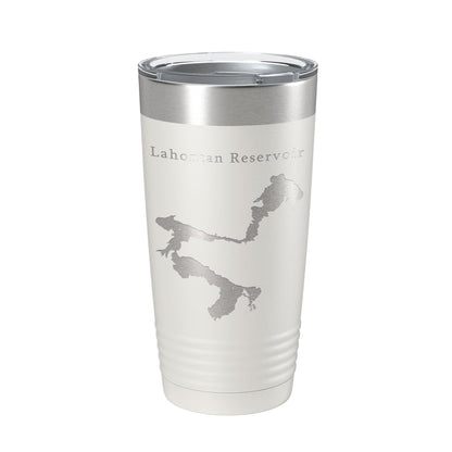 Lahontan Reservoir Tumbler Lake Map Travel Mug Insulated Laser Engraved Coffee Cup Nevada 20 oz-7