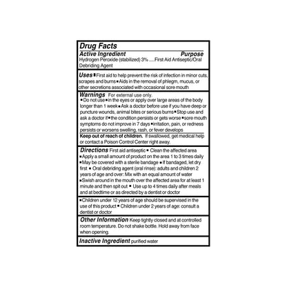 Antiseptic Hydrogen Peroxide McKesson Brand Topical Liquid 4 oz. Bottle