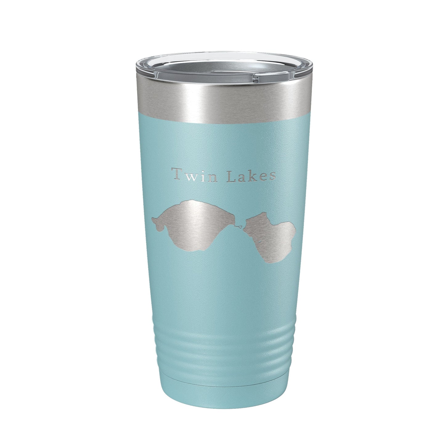 Twin Lakes Map Tumbler Travel Mug Insulated Laser Engraved Coffee Cup Lewiston Montmorency County Michigan 20 oz-13