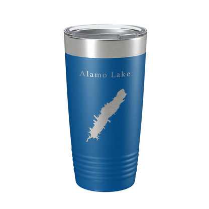 Alamo Lake Map Tumbler Travel Mug Insulated Laser Engraved Coffee Cup Arizona 20 oz-6