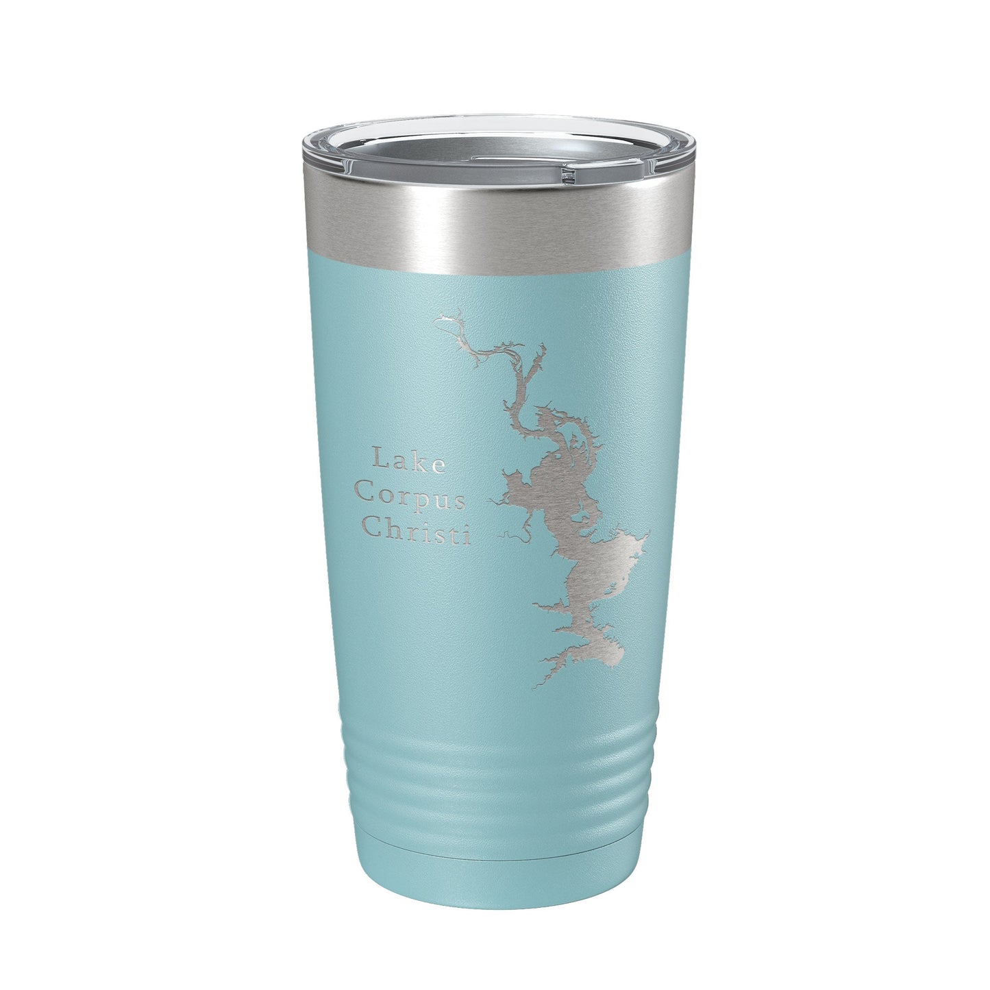 Lake Corpus Christi Map Tumbler Travel Mug Insulated Laser Engraved Coffee Cup Texas 20 oz-13