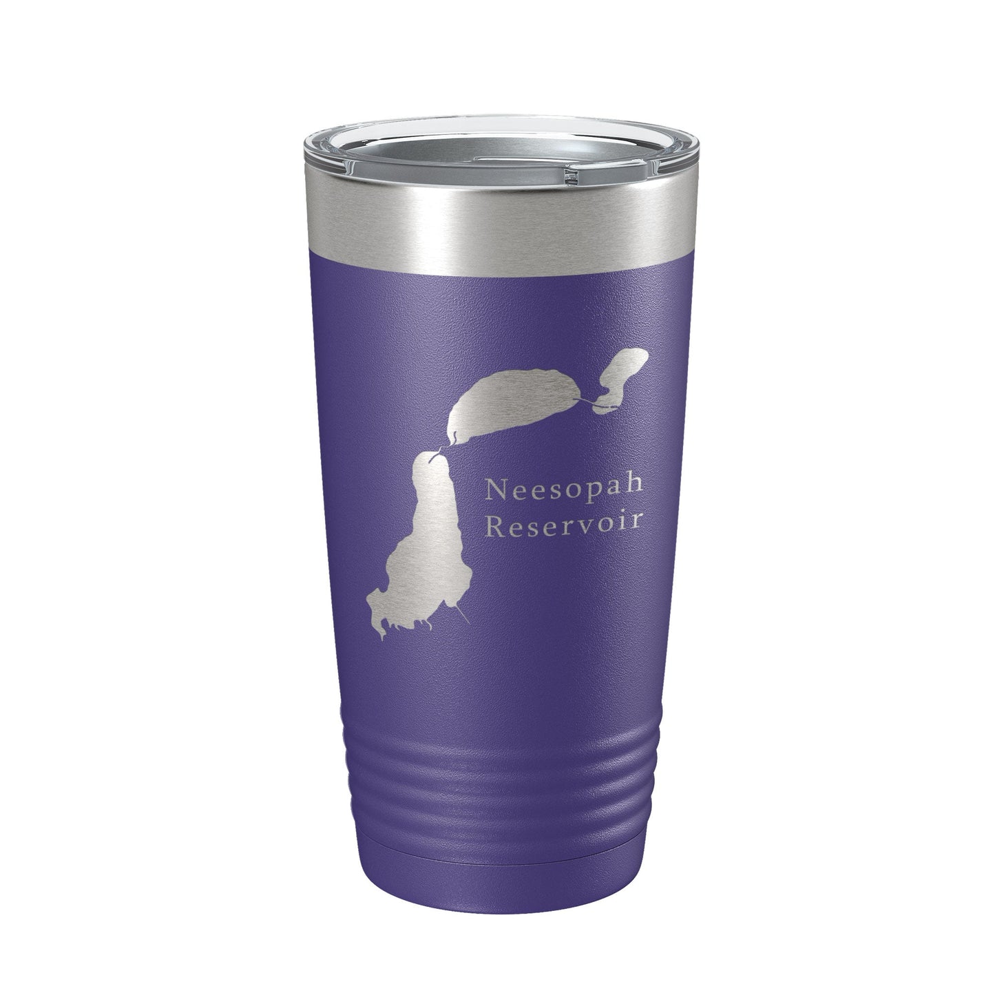 Neesopah Reservoir Tumbler Lake Map Travel Mug Insulated Laser Engraved Coffee Cup Colorado 20 oz-15