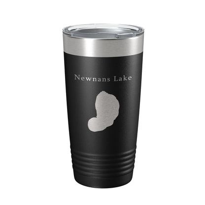 Newnans Lake Map Tumbler Travel Mug Insulated Laser Engraved Coffee Cup Florida 20 oz-0