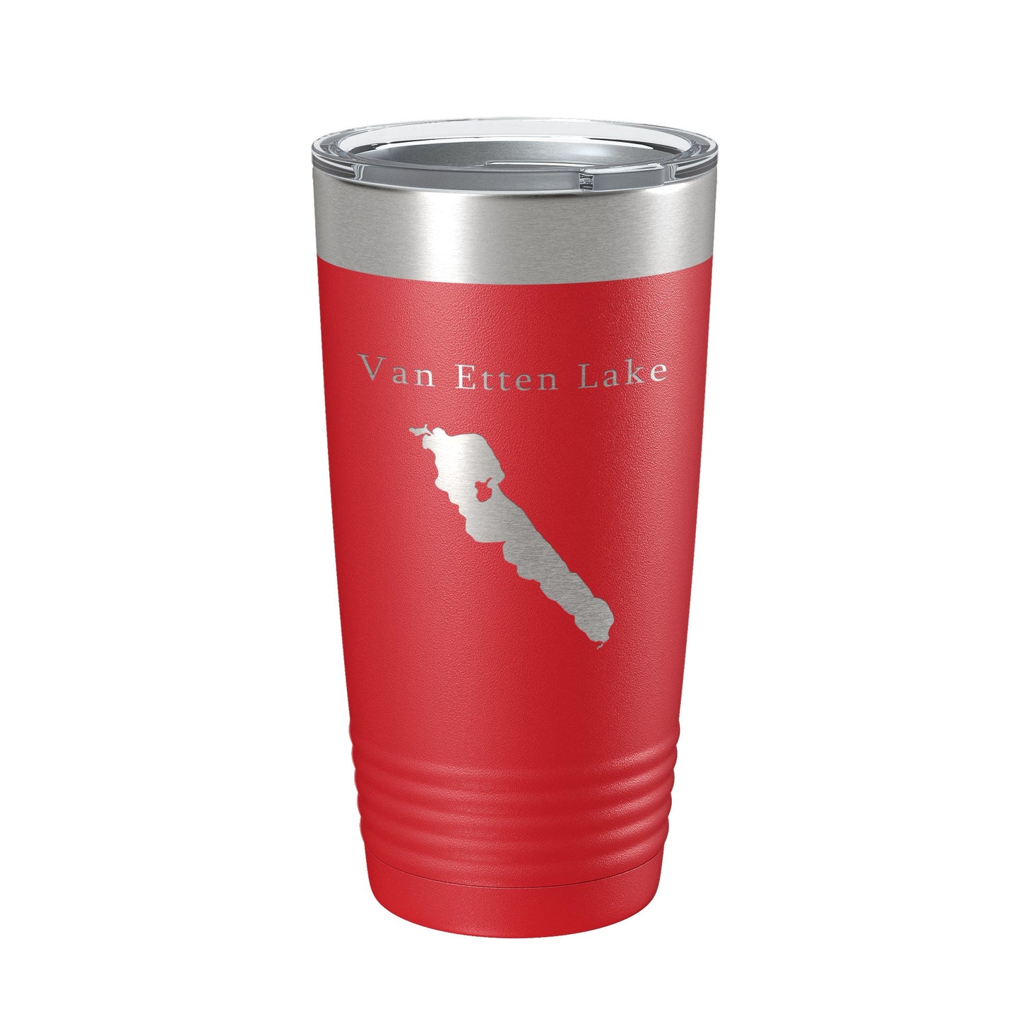 Van Etten Lake Map Tumbler Travel Mug Insulated Laser Engraved Coffee Cup Michigan 20 oz-10