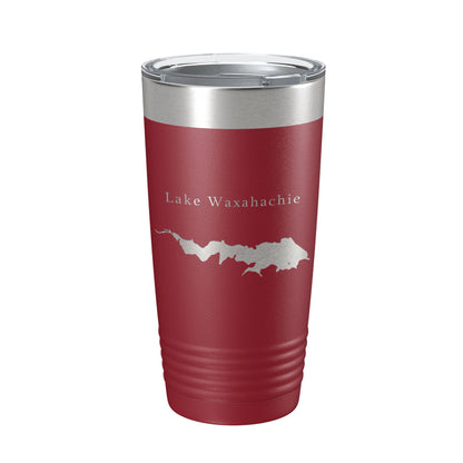 Lake Waxahachie Map Tumbler Travel Mug Insulated Laser Engraved Coffee Cup Texas 20 oz-18