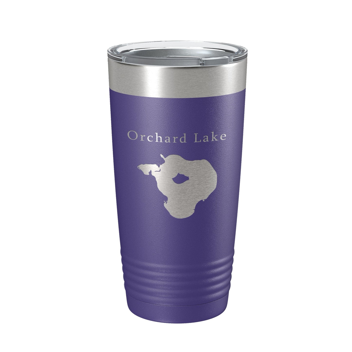 Orchard Lake Map Tumbler Travel Mug Insulated Laser Engraved Coffee Cup Michigan 20 oz-15