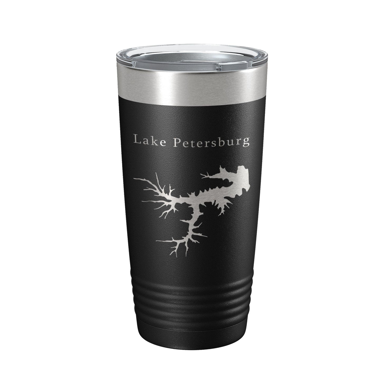 Lake Petersburg Map Tumbler Travel Mug Insulated Laser Engraved Coffee Cup Illinois 20 oz-5