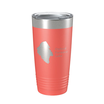 Oxford Furnace Lake Map Tumbler Travel Mug Insulated Laser Engraved Coffee Cup New Jersey 20 oz-20