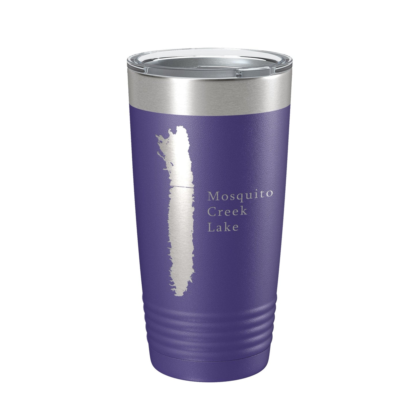 Mosquito Creek Lake Map Tumbler Travel Mug Insulated Laser Engraved Coffee Cup Ohio 20 oz-15