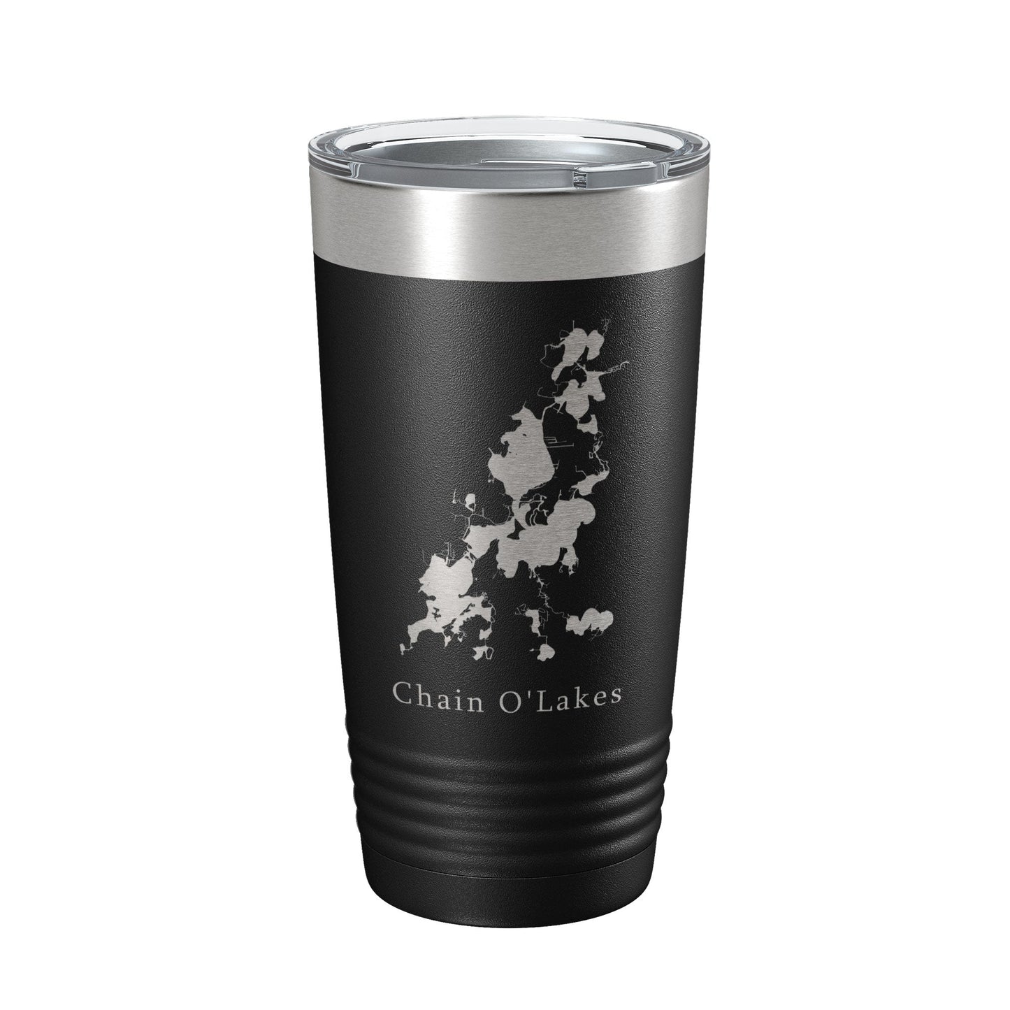 Fox River Chain O'Lakes Map Tumbler Travel Mug Insulated Laser Engraved Coffee Cup Illinois 20 oz-5