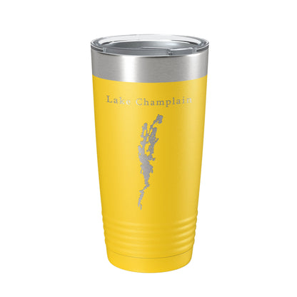 Lake Champlain Map Tumbler Travel Mug Insulated Laser Engraved Coffee Cup Vermont New York Canada 20 oz-4