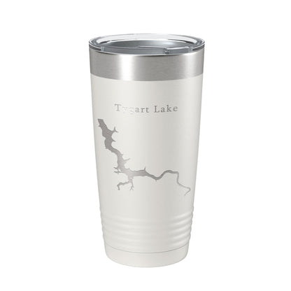 Tygart Lake Map Tumbler Travel Mug Insulated Laser Engraved Coffee Cup West Virginia 20 oz-7