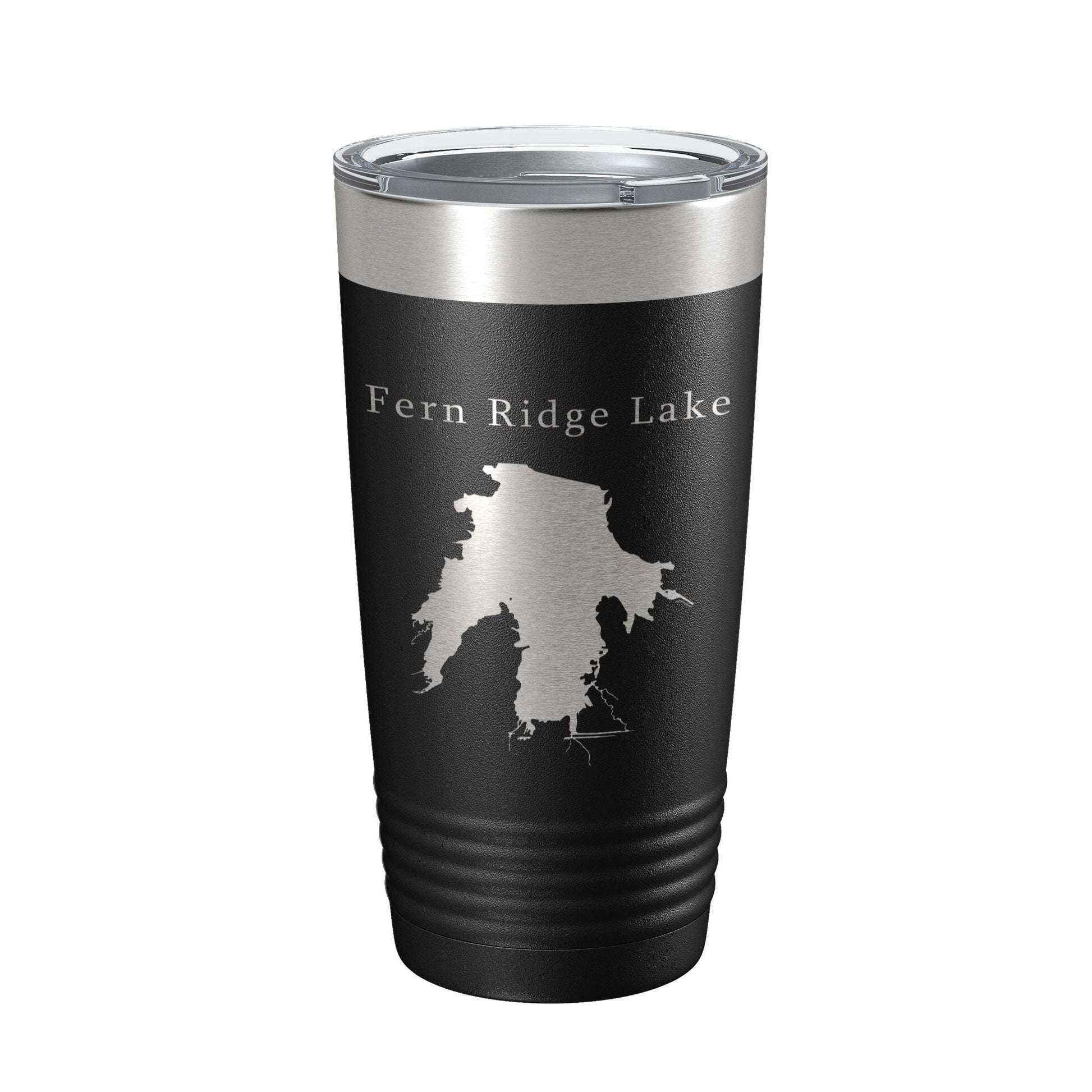 Fern Ridge Lake Map Tumbler Travel Mug Insulated Laser Engraved Coffee Cup Oregon 20 oz-5