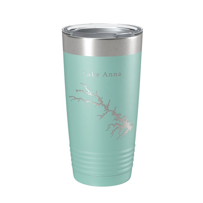 Lake Anna Map Tumbler Travel Mug Insulated Laser Engraved Coffee Cup Virginia 20 oz-12