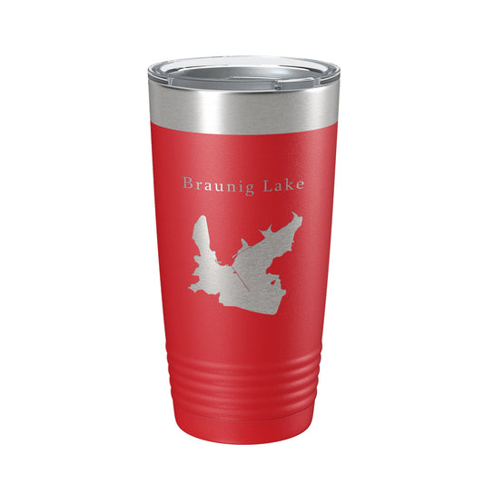 Victor Braunig Lake Map Tumbler Travel Mug Insulated Laser Engraved Coffee Cup Texas 20 oz-10