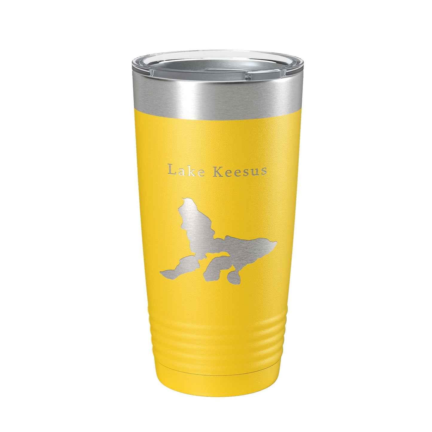 Lake Keesus Map Tumbler Travel Mug Insulated Laser Engraved Coffee Cup Wisconsin 20 oz-4