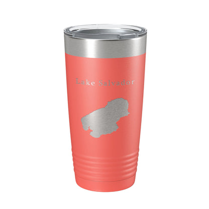 Lake Salvador Map Tumbler Travel Mug Insulated Laser Engraved Coffee Cup New Orleans Louisiana 20 oz-20