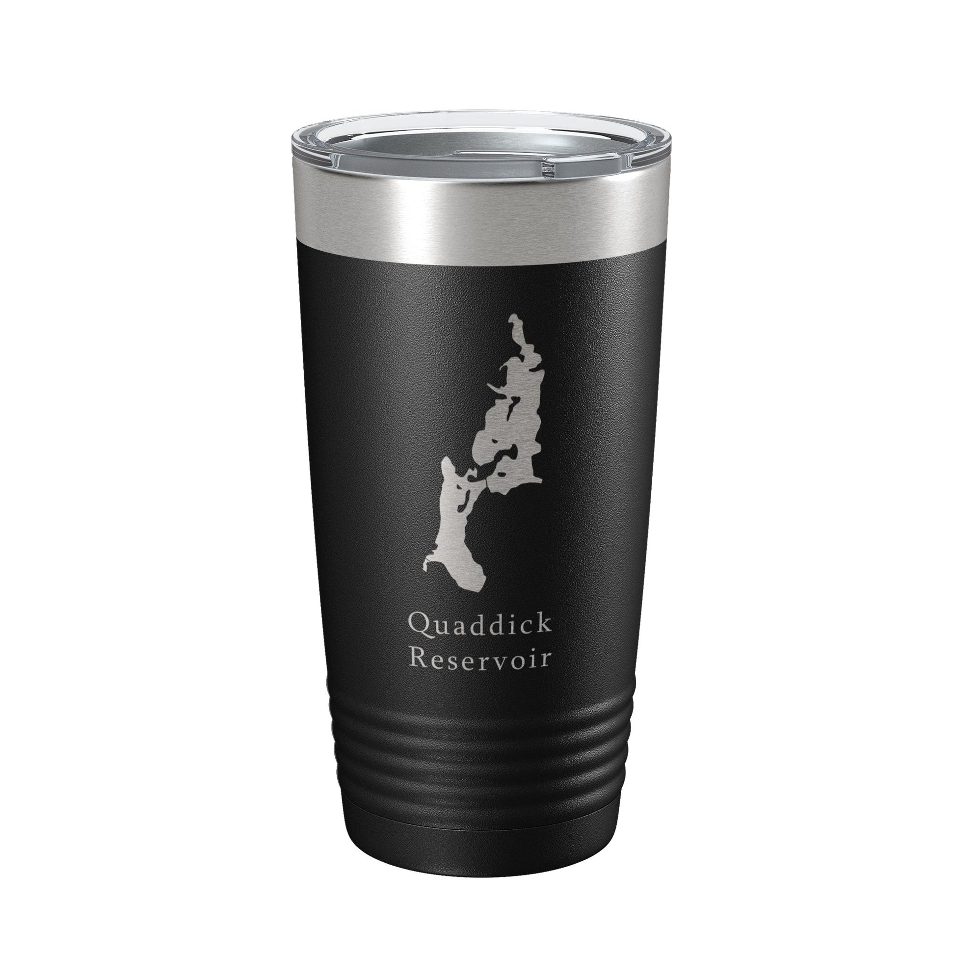 Quaddick Reservoir Lake Map Tumbler Travel Mug Insulated Laser Engraved Coffee Cup Connecticut 20 oz-5