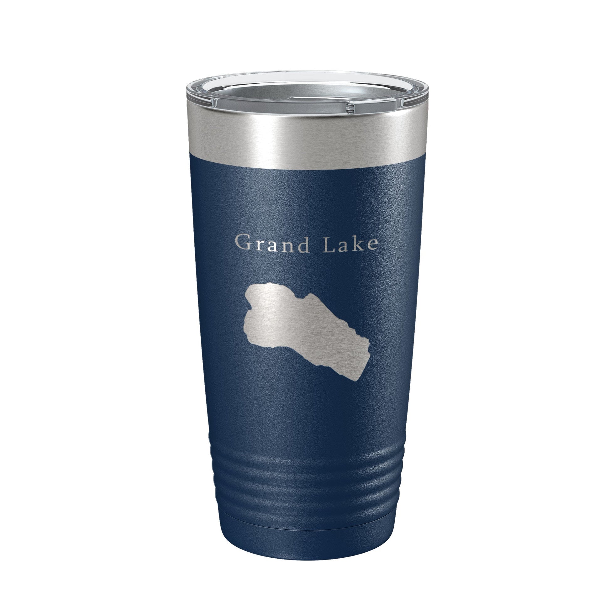 Grand Lake Map Tumbler Travel Mug Insulated Laser Engraved Coffee Cup Colorado 20 oz-2
