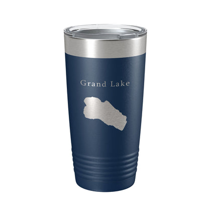 Grand Lake Map Tumbler Travel Mug Insulated Laser Engraved Coffee Cup Colorado 20 oz-8