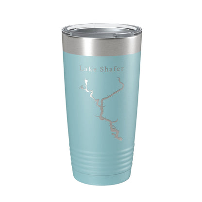 Lake Shafer Map Tumbler Travel Mug Insulated Laser Engraved Coffee Cup Indiana 20 oz-13